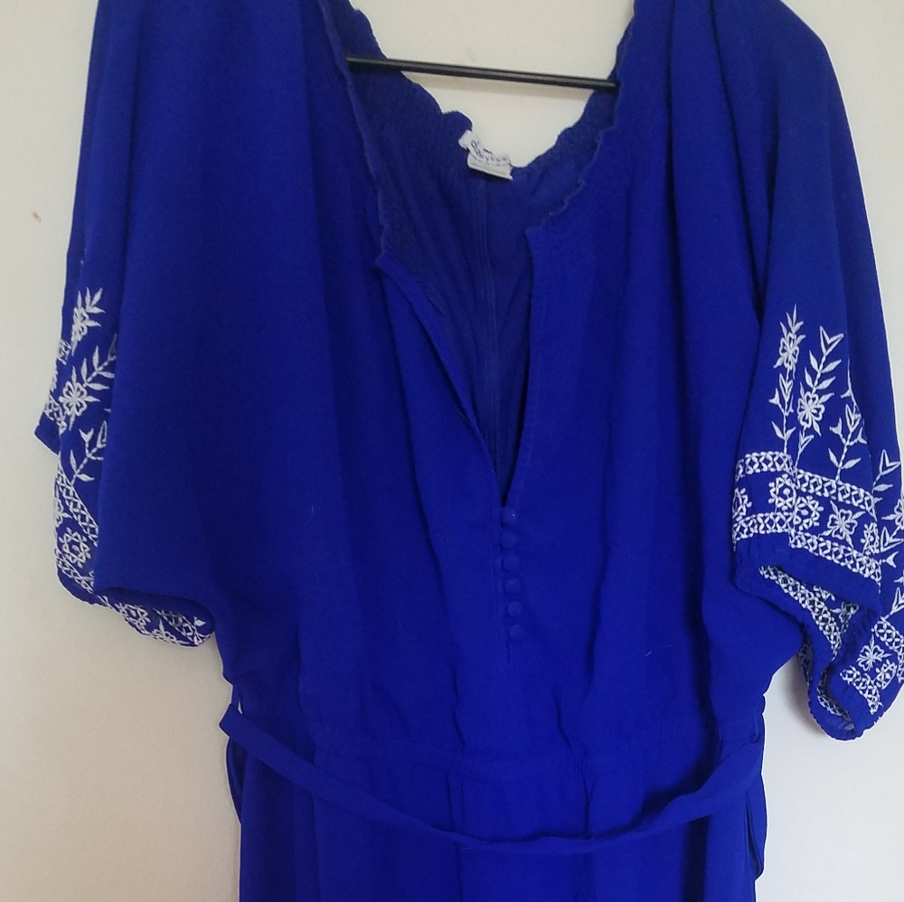 Lie embroidered maxi dress